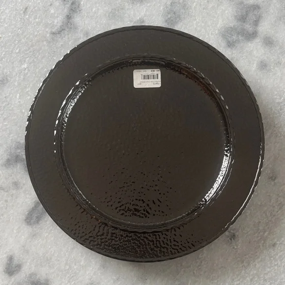 Michael Aram Textured Black Dinner Plate - Picture 1 of 2